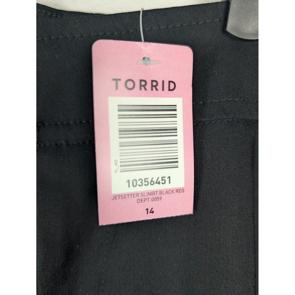 Torrid Pants Womens 14 Black Jetsetter Slim Boot Dress Work Trousers - Picture 4 of 11